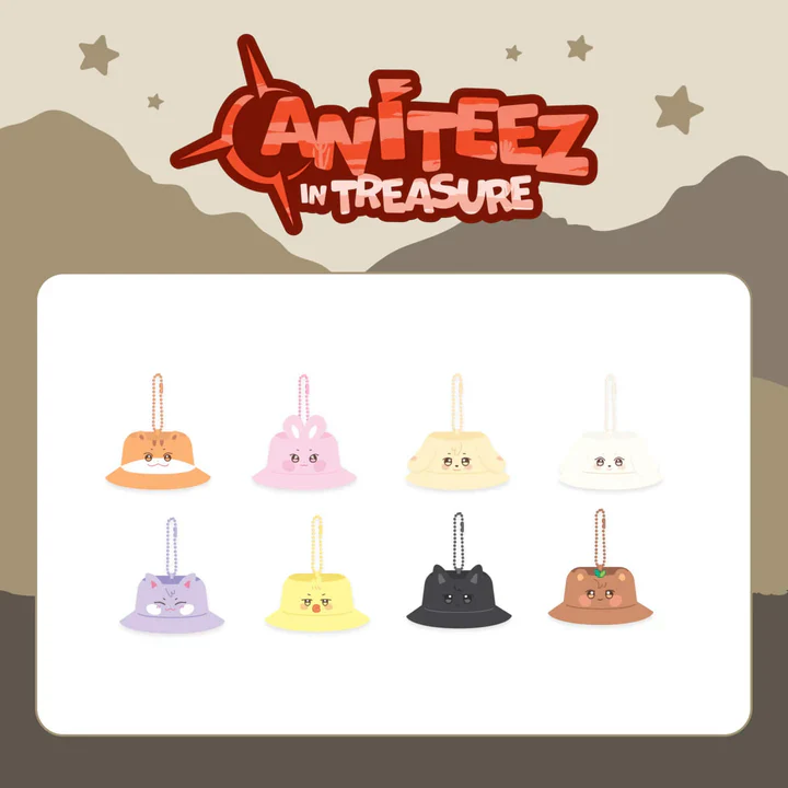 ATEEZ - Bucket Hat Keyring [ANITEEZ IN TREASURE Official MD]