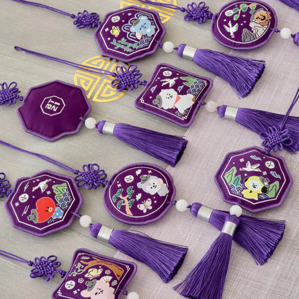 BT21 - Premium K-Edition Embroidered Tassel Keyring