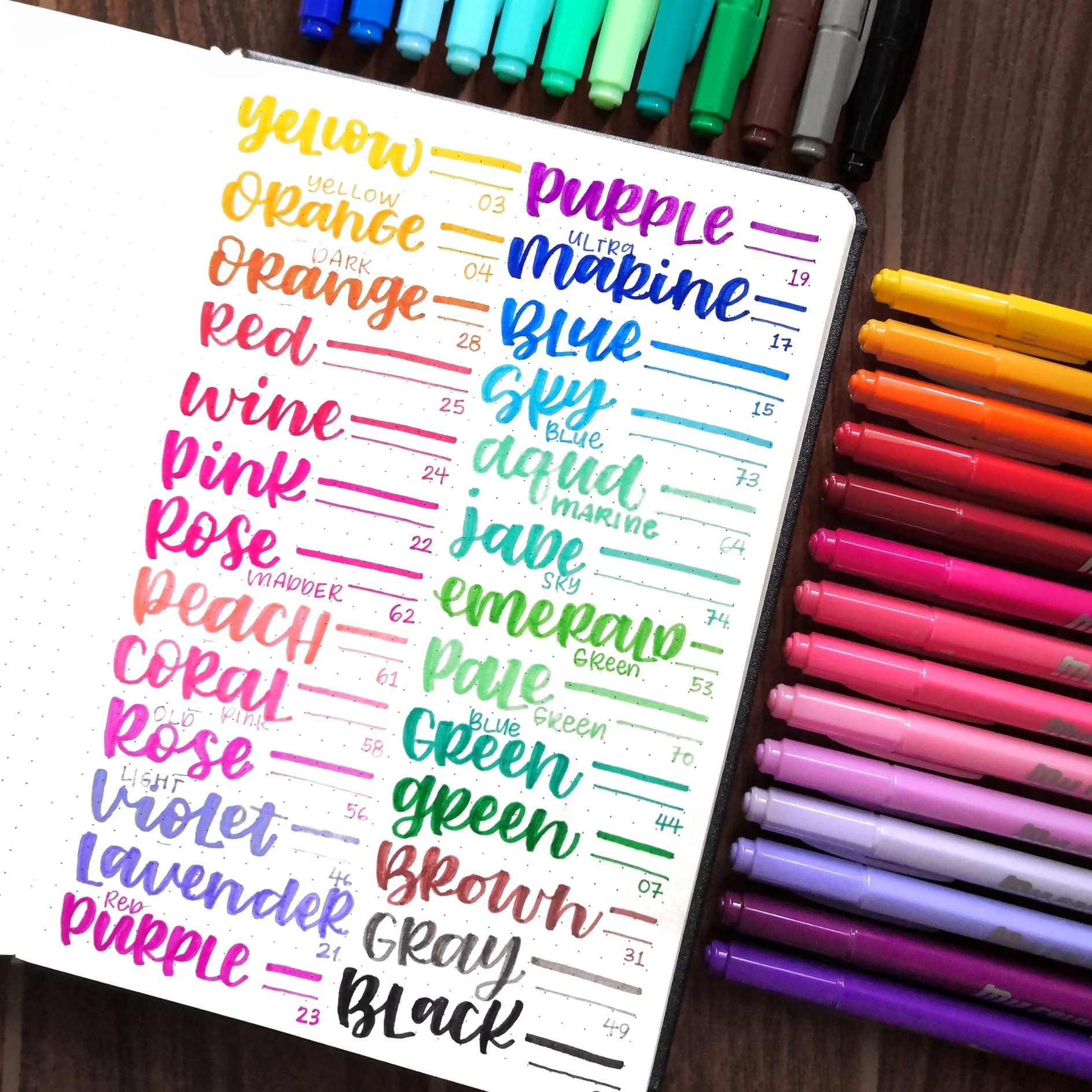 DONG-A MyColor2 Double-Sided Markers, Broad and Fine Tips (Dozen Box) - Image 2