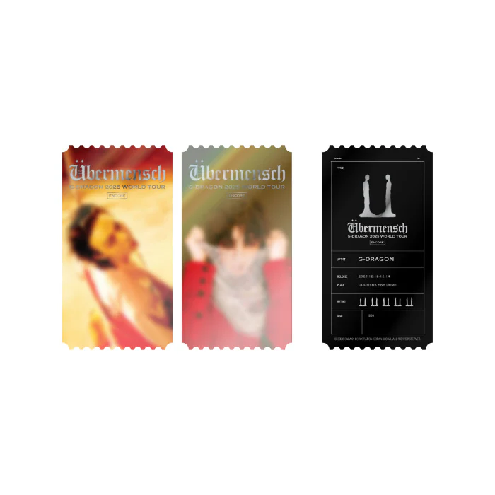 [PRE-ORDER] G-DRAGON - Photo Ticket (GOCHEOK Ver.) [2025 World Tour in Seoul 'Übermensch' ENCORE Official MD]