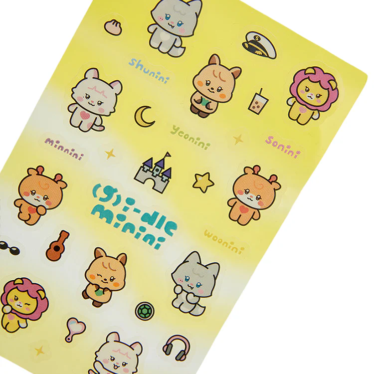 (G)I-DLE - Minini Clear Sticker Ver. 1 [KLAXON POP-UP Official MD] - Image 2