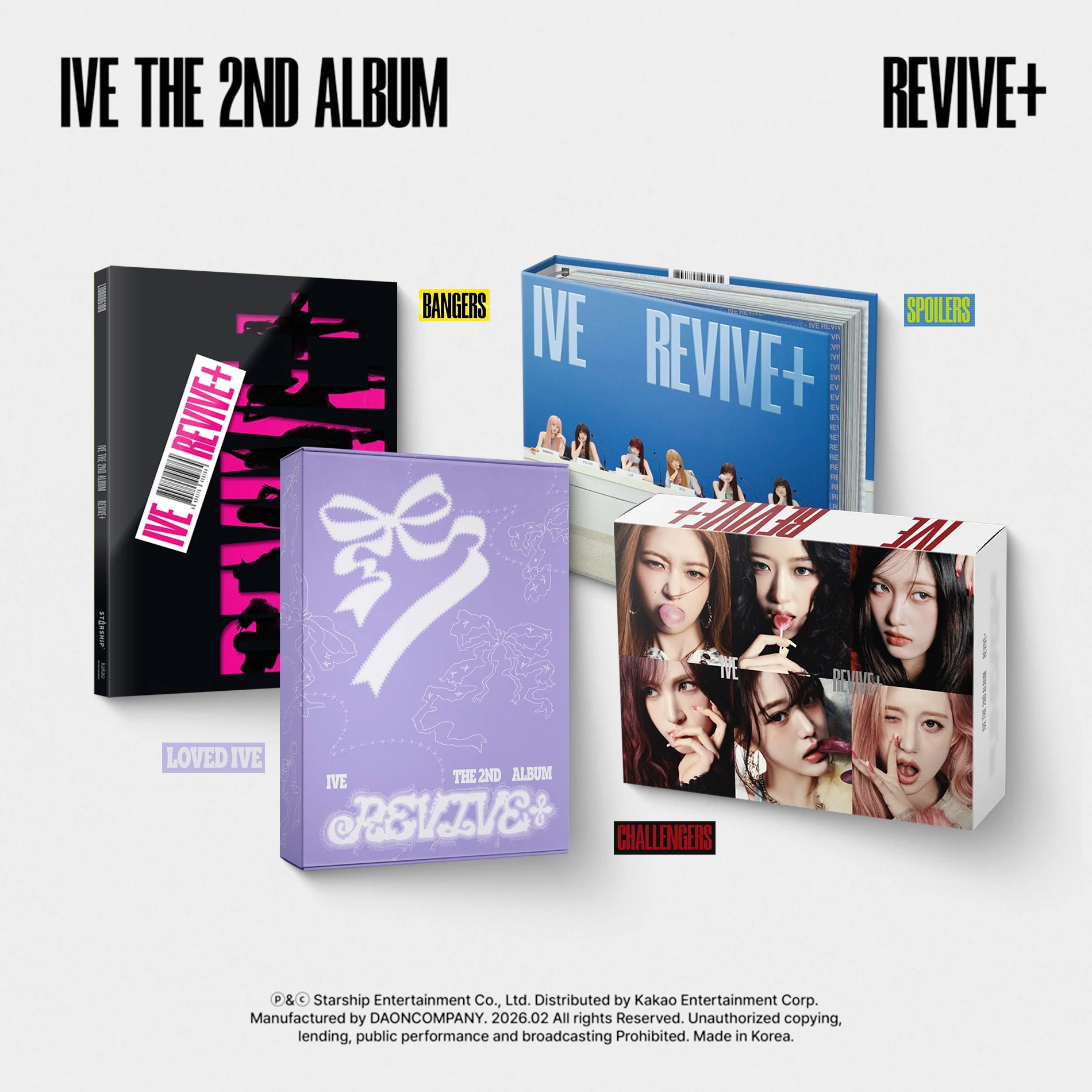 IVE - REVIVE+ [2nd Album - 4 Set Package]
