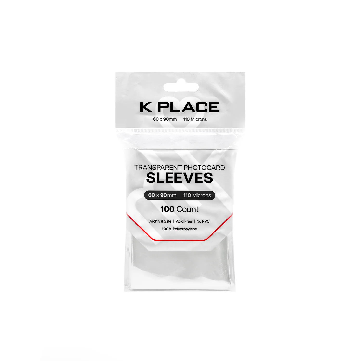 Transparent Photocard Sleeves, 60 x 90mm, 110 Microns [100 Count] - Image 2