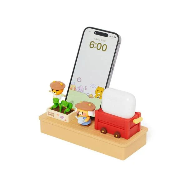 Kakao Friends - 2 in 1 Sweet Potato Farmer Charging Stand [Ryan & Choosnik] - Image 4