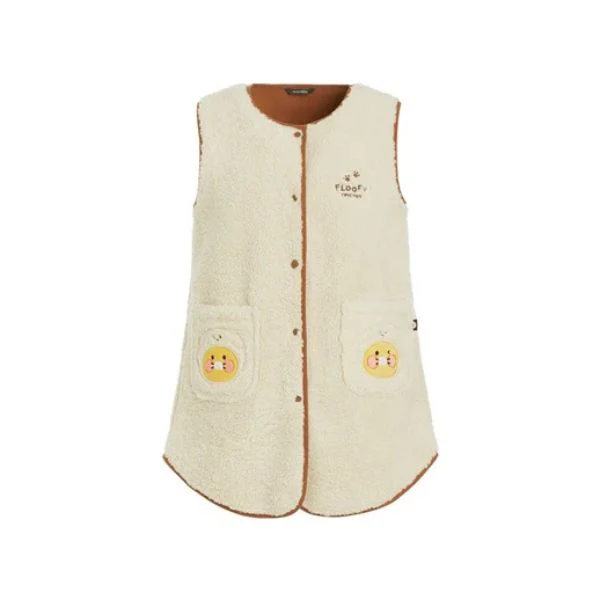 Kakao Friends - Floofy Friends Long Fleece Vest [Choonsik]