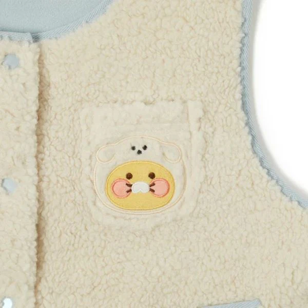 Kakao Friends - Floofy Friends Short Fleece Vest [Choonsik] - Image 4