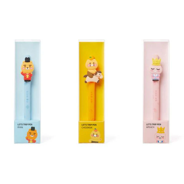 Kakao Friends - Let's Trip Pen Set [Ryan & Choonsik & Apeach] - Image 3