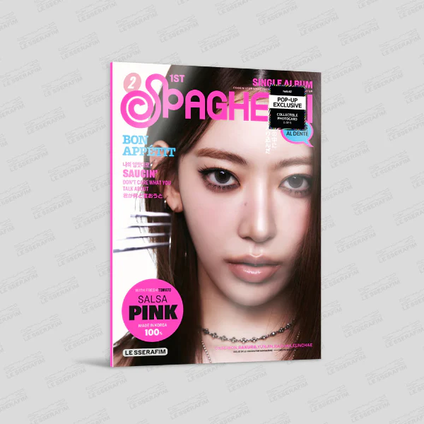 LE SSERAFIM - SPAGHETTI [1st Single Album - COMPACT POP-UP Ver.] - Image 3