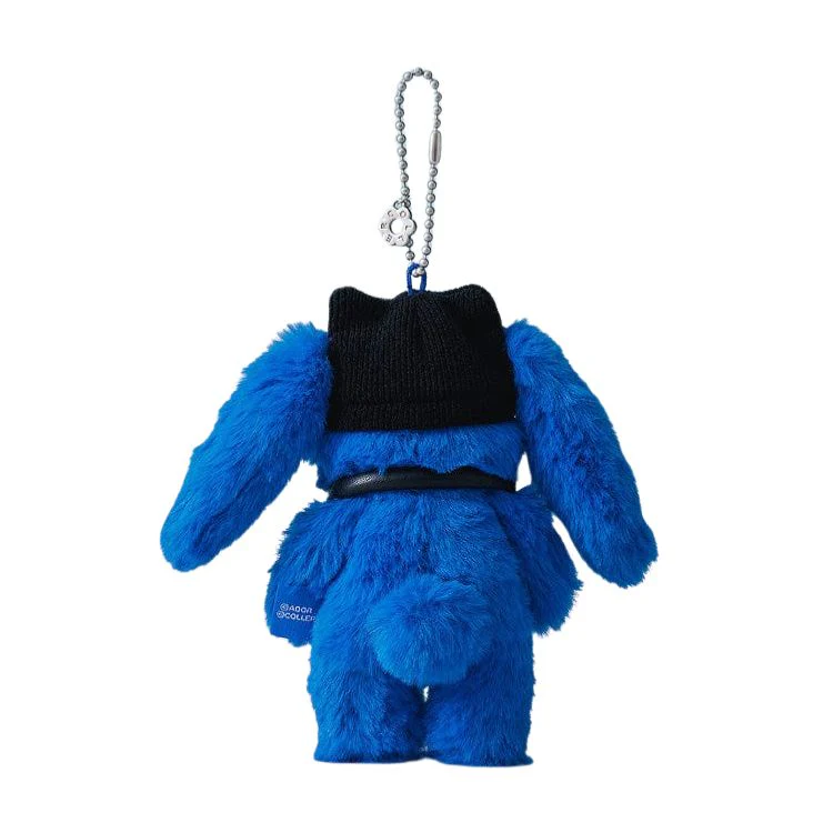 NewJeans - Tide Blue Furry Bunny Plush Keyring [NJ X COLLER] - Image 3