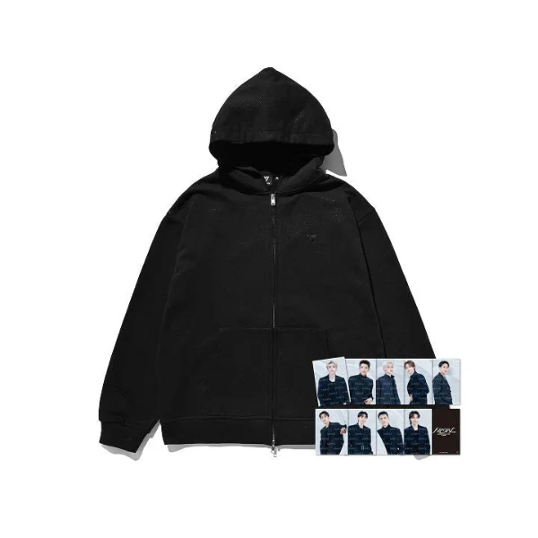 [PRE-ORDER] SEVENTEEN - Black Zip Up Hoodie ['NEW_' World Tour in Japan Official MD]