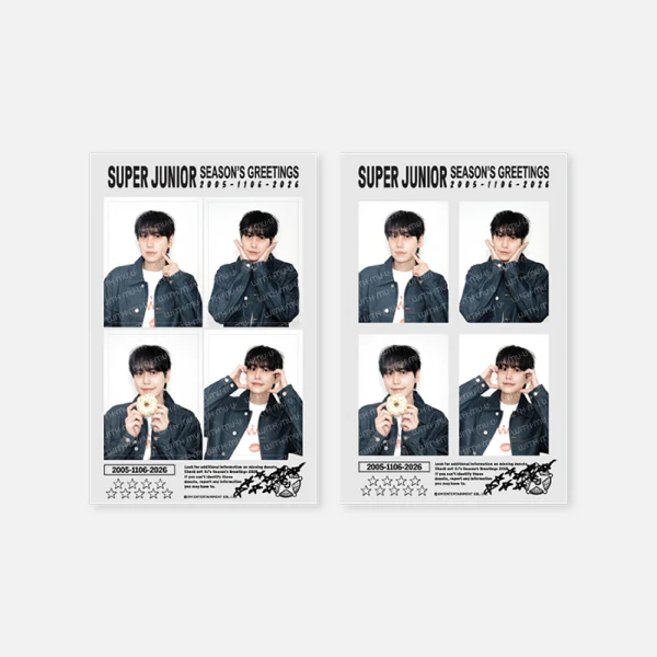[PRE-ORDER] SUPER JUNIOR - 4-Cut Photo Set [2026 SM ARTIST Season's Greetings Official MD]