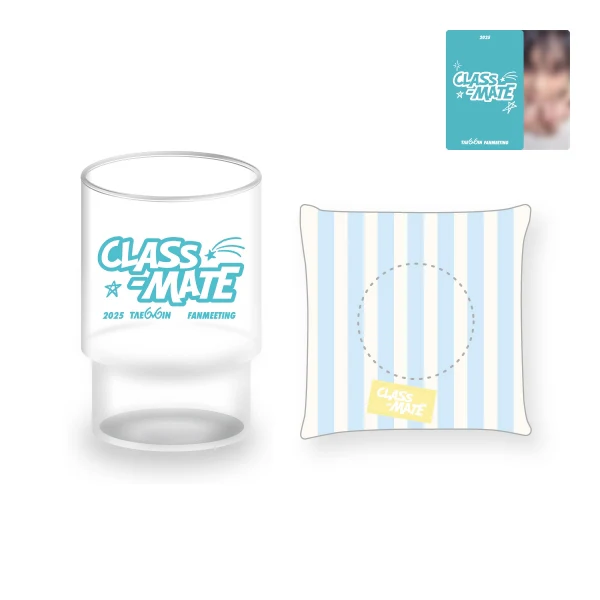 TAEMIN - Glass Cup + Coaster Set [2025 Fanmeeting 'CLASS-MATE' Official MD]
