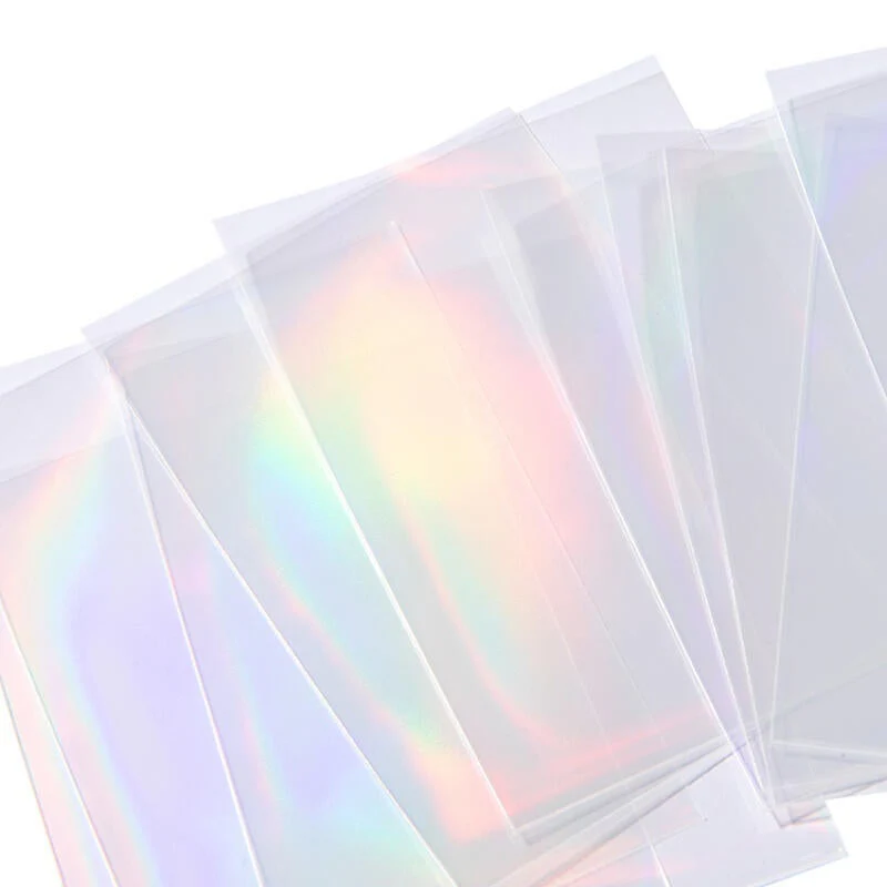 Transparent Holographic Photocard Sleeve - Plain (10 Count) - Image 2