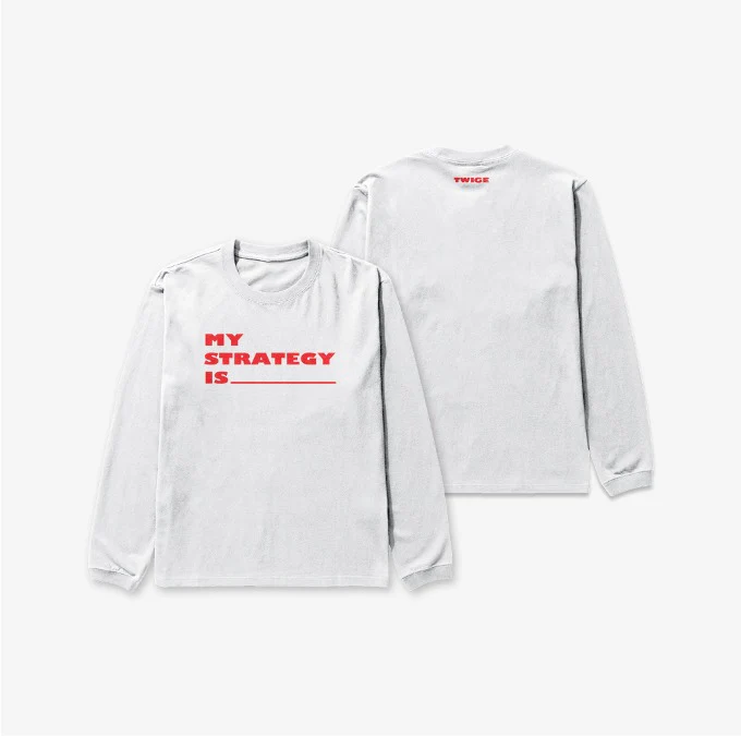 TWICE - Long Sleeve T-Shirt (Logo Ver.) ['STRATEGY' POP-UP in Seoul Official MD]